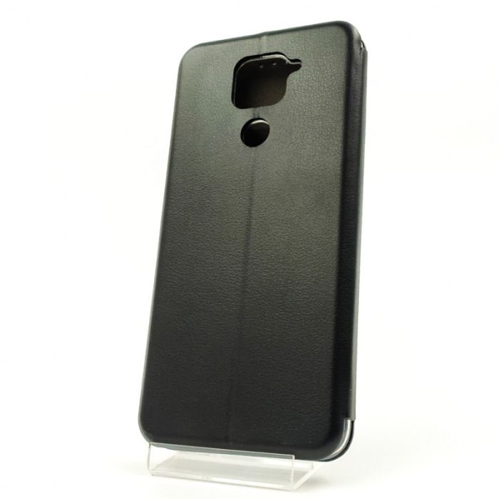 Кожаный противоударный чехол-книжка Hoco Xiaomi Redmi Note9 Black