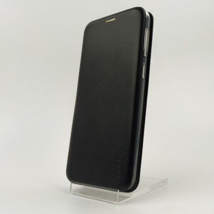 Кожаный противоударный чехол-книжка Hoco Xiaomi Redmi Note9s Black