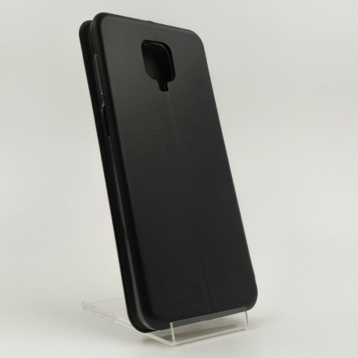 Кожаный противоударный чехол-книжка Hoco Xiaomi Redmi Note9s Black