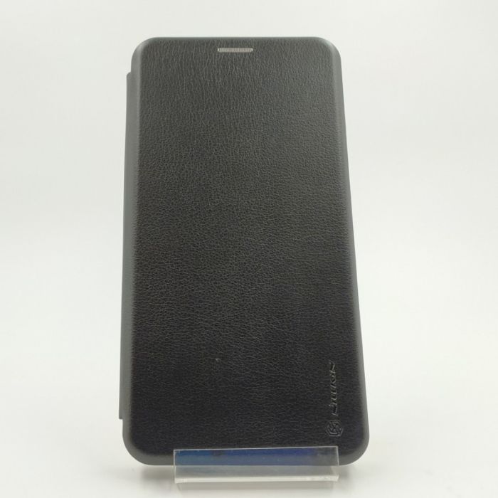Кожаный противоударный чехол-книжк Samsung A01 Black