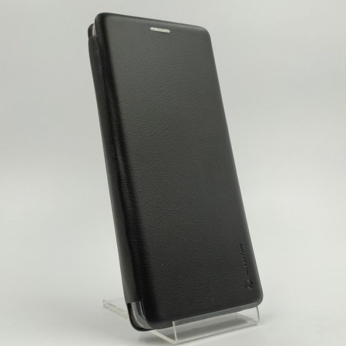 Кожаный противоударный чехол-книжка Wing Samsung Note10 Lite Black