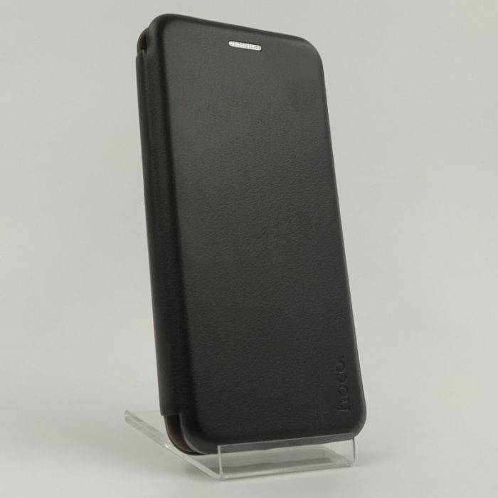 Кожаный противоударный чехол-книжка HOCO Samsung S20 Black