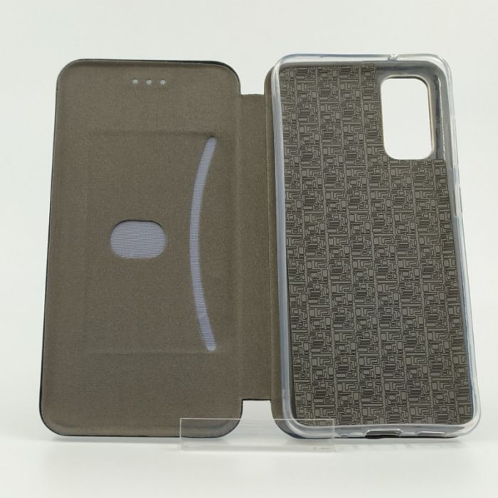 Кожаный противоударный чехол-книжка HOCO Samsung S20 Black