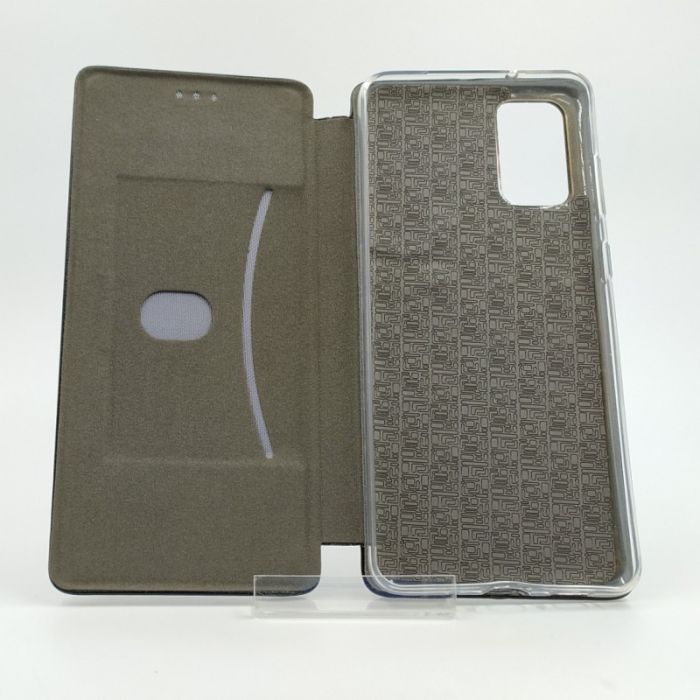 Кожаный противоударный чехол-книжка Wing Samsung S20+ Black