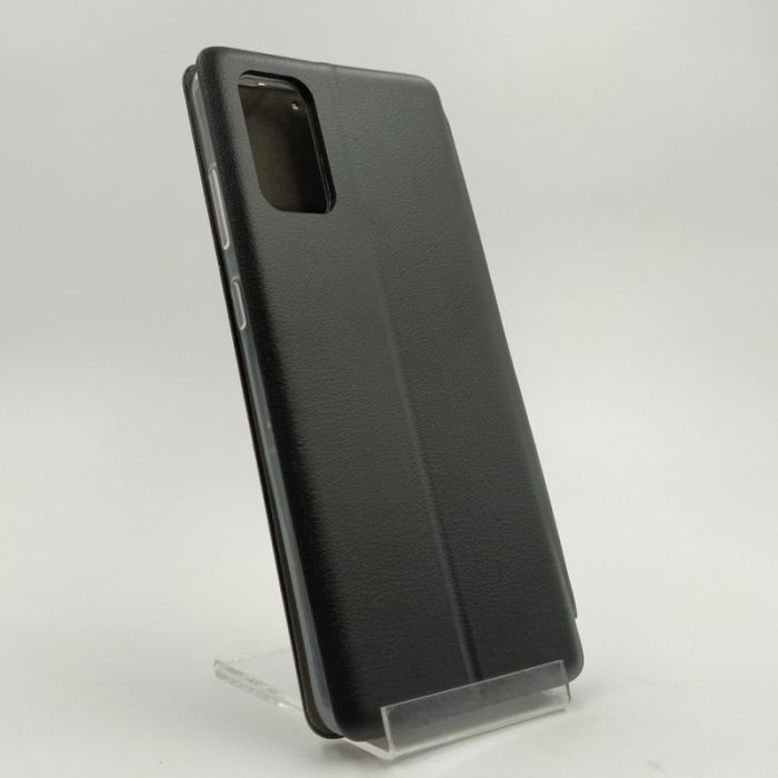 Кожаный противоударный чехол-книжка Wing Samsung S20+ Black