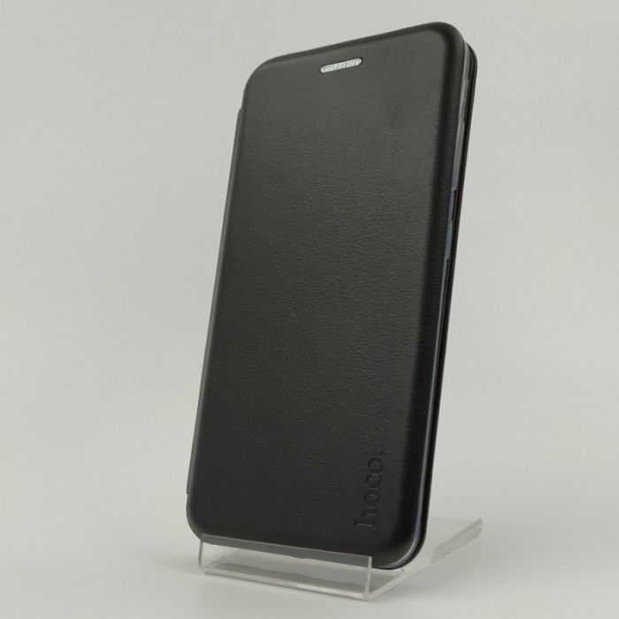 Кожаный противоударный чехол-книжка HOCO Samsung S20 Black