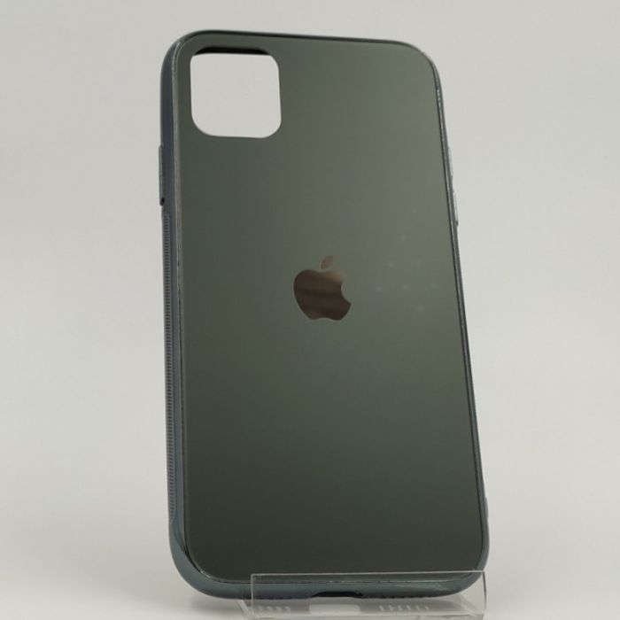 Матовый стеклянный чехол Glass case для iPhone Iphone 11 Pro Max Midnight Green