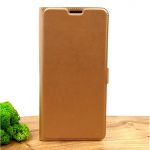 Оригинальный кожаный чехол-накладка Baseus для Samsung A51 Gold