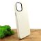 Оригинальный кожаный чехол-накладка Molan Leather Case для IPHONE 12(6.1) White