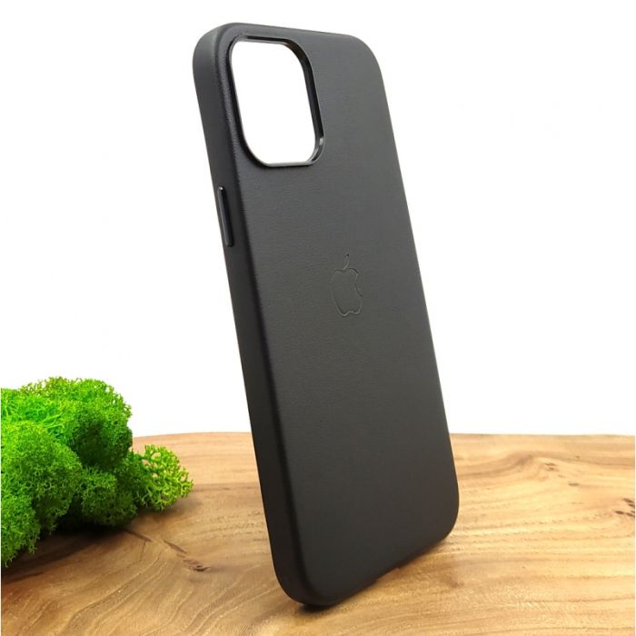 Оригинальный кожаный чехол-накладка Molan Leather Case для IPHONE 12(6.7) Black
