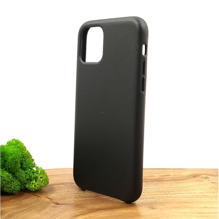 Оригинальный кожаный чехол-накладка Molan Leather Case for Apple iPhone 11 Pro Black