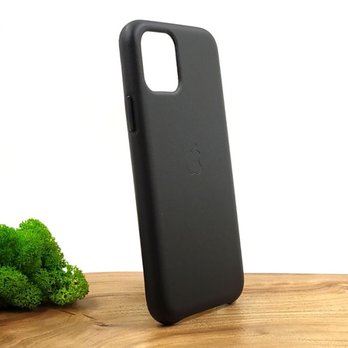 Оригинальный кожаный чехол-накладка Molan Leather Case for Apple iPhone 11 Pro Black