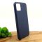 Оригинальный кожаный чехол-накладка Molan Leather Case for Apple iPhone 11 Pro max Blue