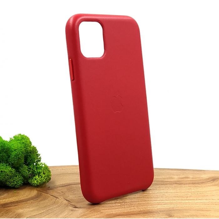 Оригинальный кожаный чехол-накладка Molan Leather Case for Apple iPhone Iphone 11 Red