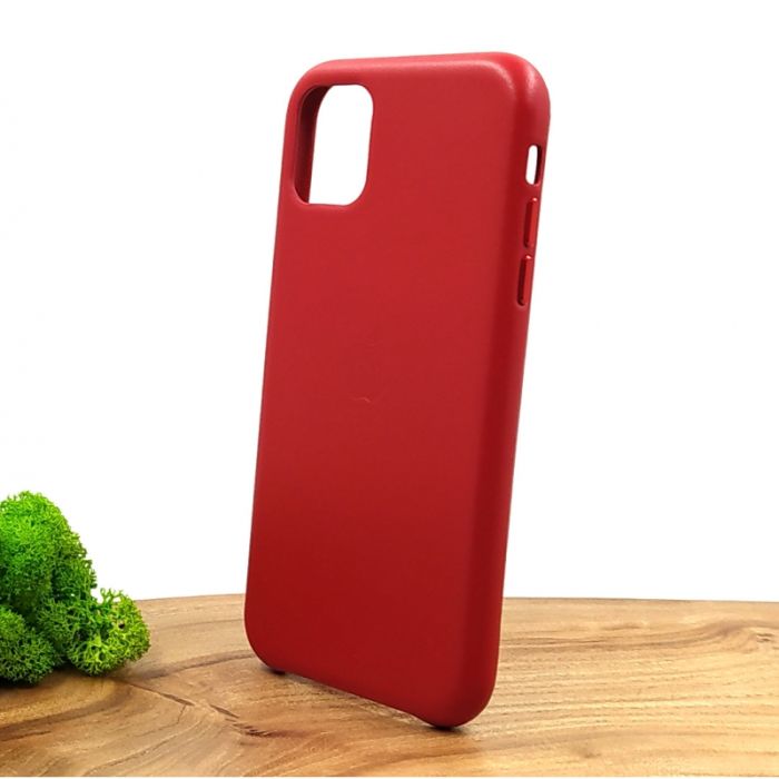 Оригинальный кожаный чехол-накладка Molan Leather Case for Apple iPhone Iphone 11 Red