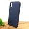 Оригинальный кожаный чехол-накладка Molan Leather Case for Apple iPhone XR Blue