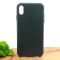 Оригинальный кожаный чехол-накладка Molan Leather Case for Apple iPhone XS Max Pine Green