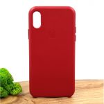Оригинальный кожаный чехол-накладка Molan Leather Case for Apple iPhone XS Red