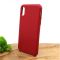 Оригинальный кожаный чехол-накладка Molan Leather Case for Apple iPhone XS Red