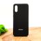 Оригинальный матовый чехол-накладка Silicone Case для Samsung A02 Black