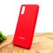 Оригинальный матовый чехол-накладка Silicone Case для Samsung A02 Red