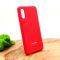 Оригинальный матовый чехол-накладка Silicone Case для Samsung A02 Red