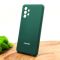 Оригинальный матовый чехол-накладка Silicone Case для SAMSUNG A32 4G Blue Green