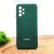 Оригинальный матовый чехол-накладка Silicone Case для SAMSUNG A32 4G Blue Green