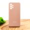 Оригинальный матовый чехол-накладка Silicone Case для SAMSUNG A32 4G Matte Pink