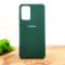 Оригинальный матовый чехол-накладка Silicone Case для SAMSUNG A52 Blue Green
