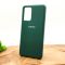 Оригинальный матовый чехол-накладка Silicone Case для SAMSUNG A52 Blue Green
