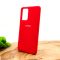 Оригинальный матовый чехол-накладка Silicone Case для SAMSUNG A52 Red