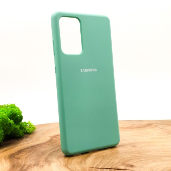 Оригинальный матовый чехол-накладка Silicone Case для SAMSUNG A72 Fresh Mojito