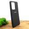 Оригинальный матовый чехол-накладка Silicone Case для Samsung S20 Ultra Black