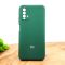 Оригинальный матовый чехол-накладка Silicone Case для Xiaomi Redmi9T Blue Green