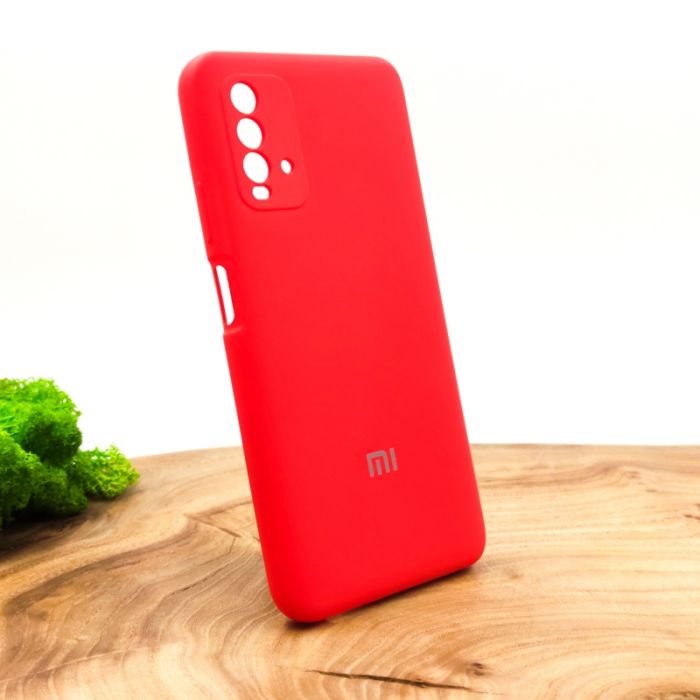 Оригинальный матовый чехол-накладка Silicone Case для Xiaomi Redmi9T Red