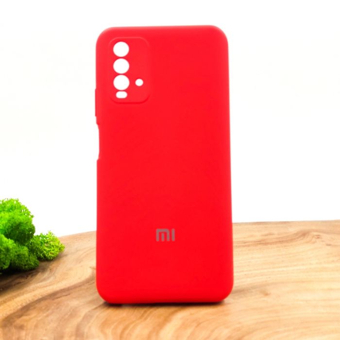 Оригинальный матовый чехол-накладка Silicone Case для Xiaomi Redmi9T Red