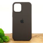 Оригинальный матовый чехол-накладка Silicone Case IPHONE 12 Mini (5.4) Coffee
