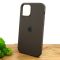Оригинальный матовый чехол-накладка Silicone Case IPHONE 12 Mini (5.4) Coffee