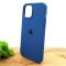 Оригинальный матовый чехол-накладка Silicone Case IPHONE 12 Pro Max (6.7) Blue Cobalt