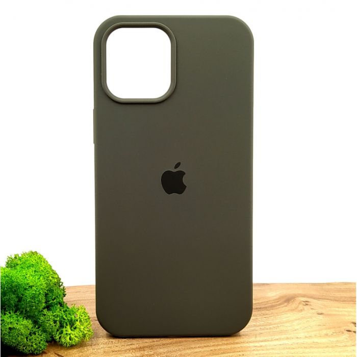 Оригинальный матовый чехол-накладка Silicone Case IPHONE 12 Pro Max (6.7) Taupe