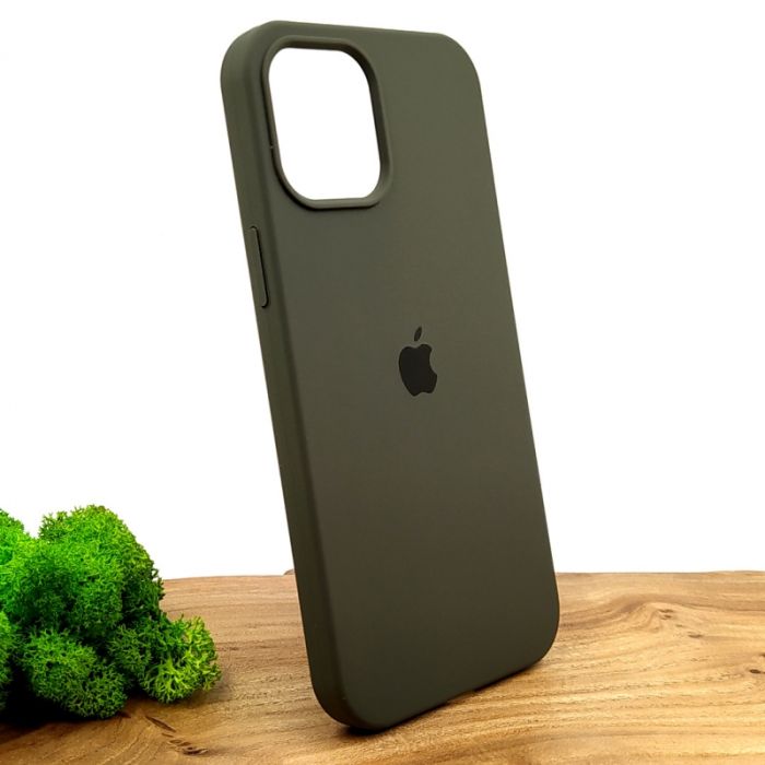Оригинальный матовый чехол-накладка Silicone Case IPHONE 12 Pro Max (6.7) Taupe
