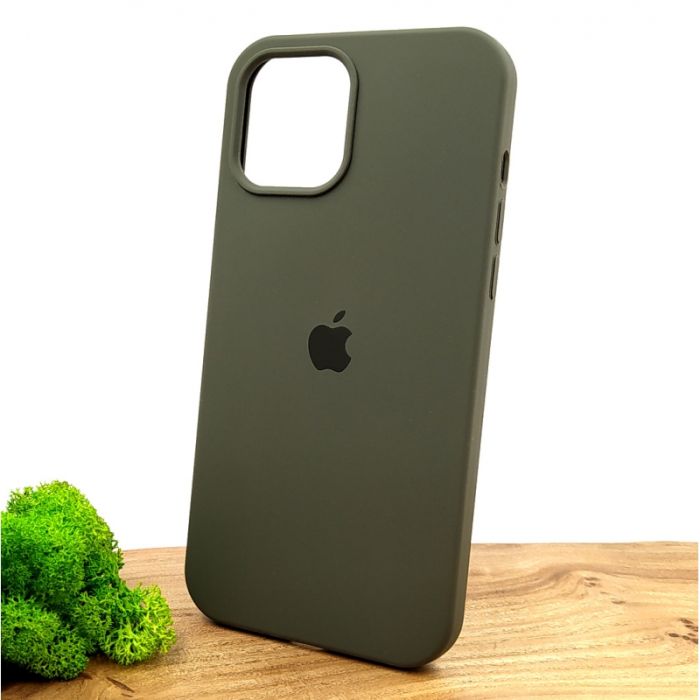 Оригинальный матовый чехол-накладка Silicone Case IPHONE 12 Pro Max (6.7) Taupe