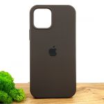 Оригинальный матовый чехол-накладка Silicone Case IPHONE 12/12 Pro (6.1) Coffee