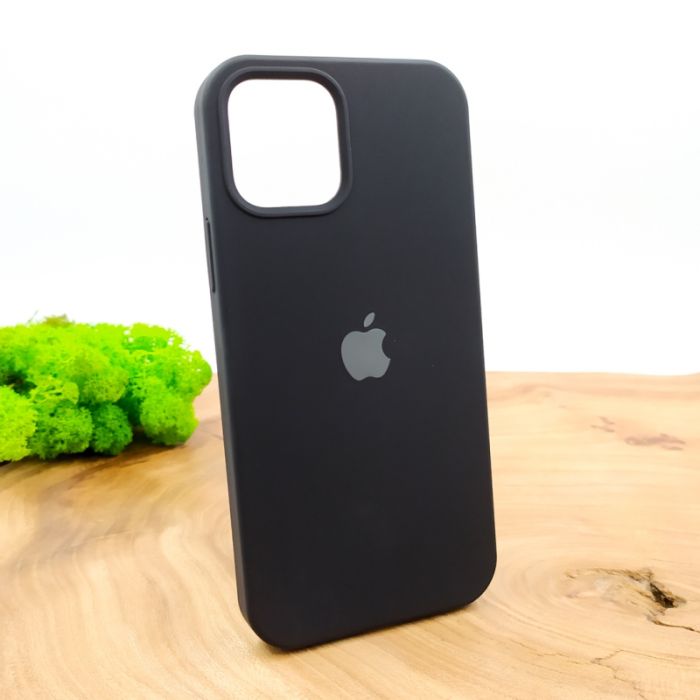 Оригинальный матовый чехол-накладка Silicone Case IPHONE 12(5.4) Black