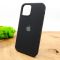 Оригинальный матовый чехол-накладка Silicone Case IPHONE 12(5.4) Black