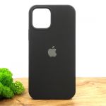 Оригинальный матовый чехол-накладка Silicone Case IPHONE 12(6.1) Black