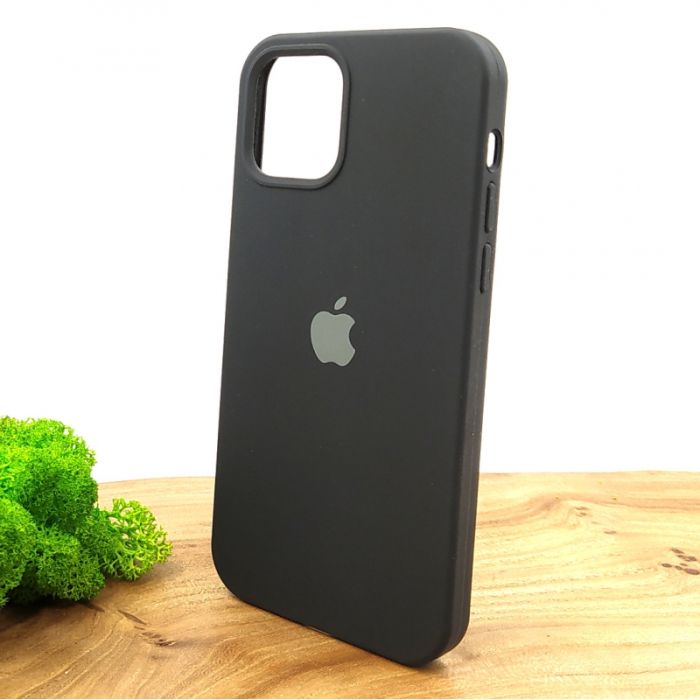 Оригинальный матовый чехол-накладка Silicone Case IPHONE 12(6.1) Black