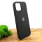 Оригинальный матовый чехол-накладка Silicone Case IPHONE 12(6.1) Black