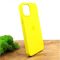 Оригинальный матовый чехол-накладка Silicone Case IPHONE 12(6.1) Brillianty Yellow